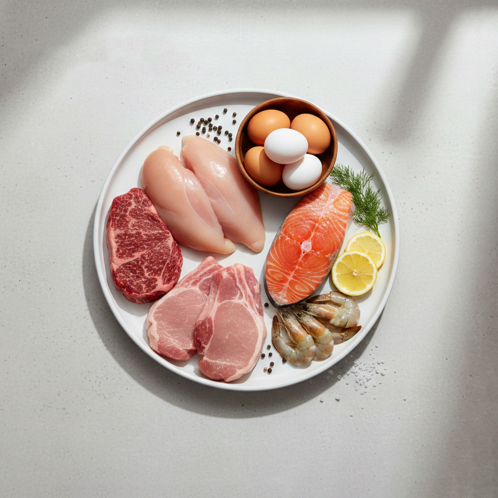 Carnes, huevos y pescados