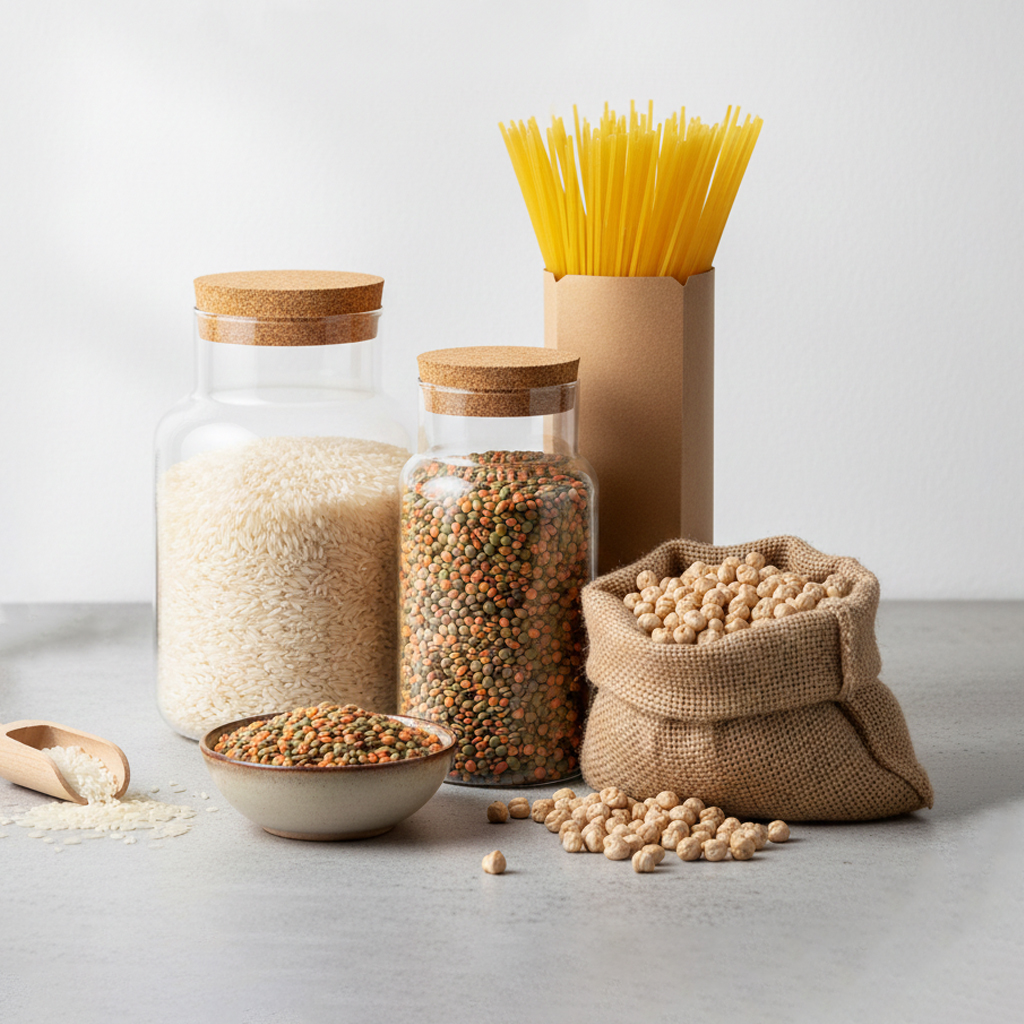 Arroz, pastas y legumbres