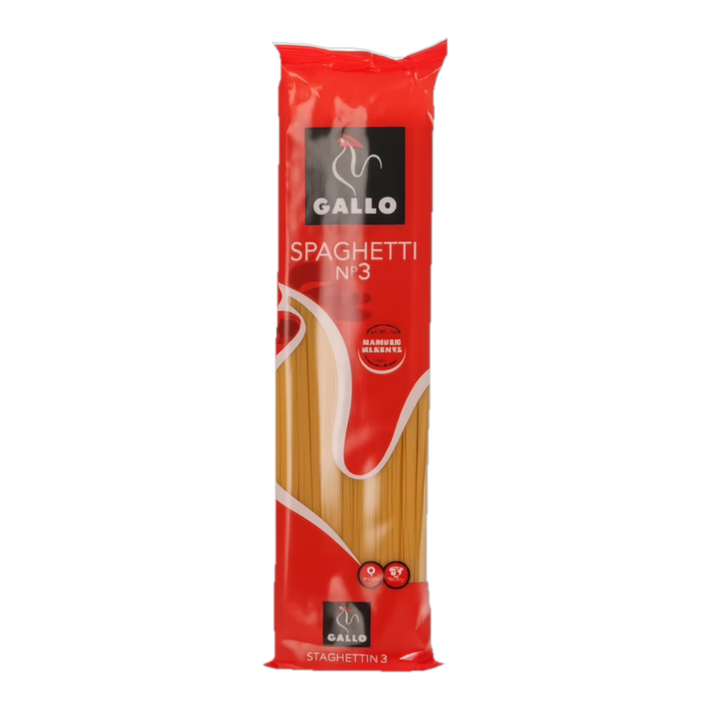 0001102000108 Spaguetti no. 3 (Gallo) 400 g - MercoCaribe