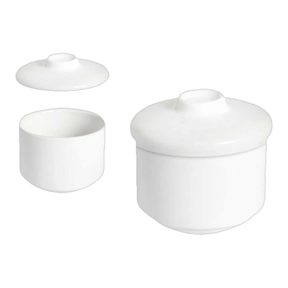 0002151400041 Azucarero de porcelana blanca (Vessia) 240 ml - MercoCaribe