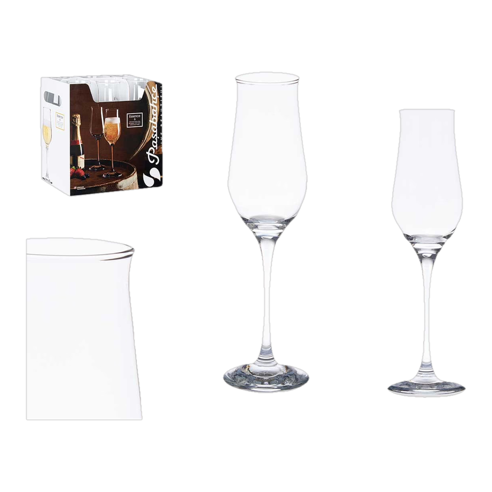 0002151400057 Copa champán wavy (Pasabahce) set 6 ud. 190 ml - MercoCaribe