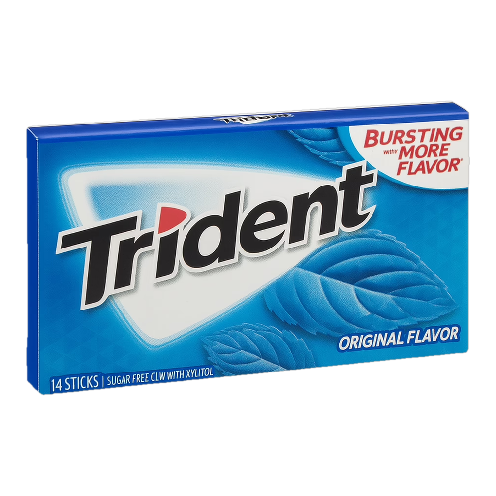 0004101300198 Chicle sin azúcar - original flavor (Trident) 14 ud. - MercoCaribe