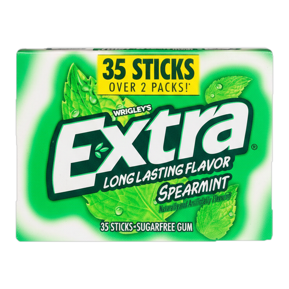 0004101300285 Chicle sin azúcar hierbabuena - spearmint (Extra) 35 ud. - MercoCaribe