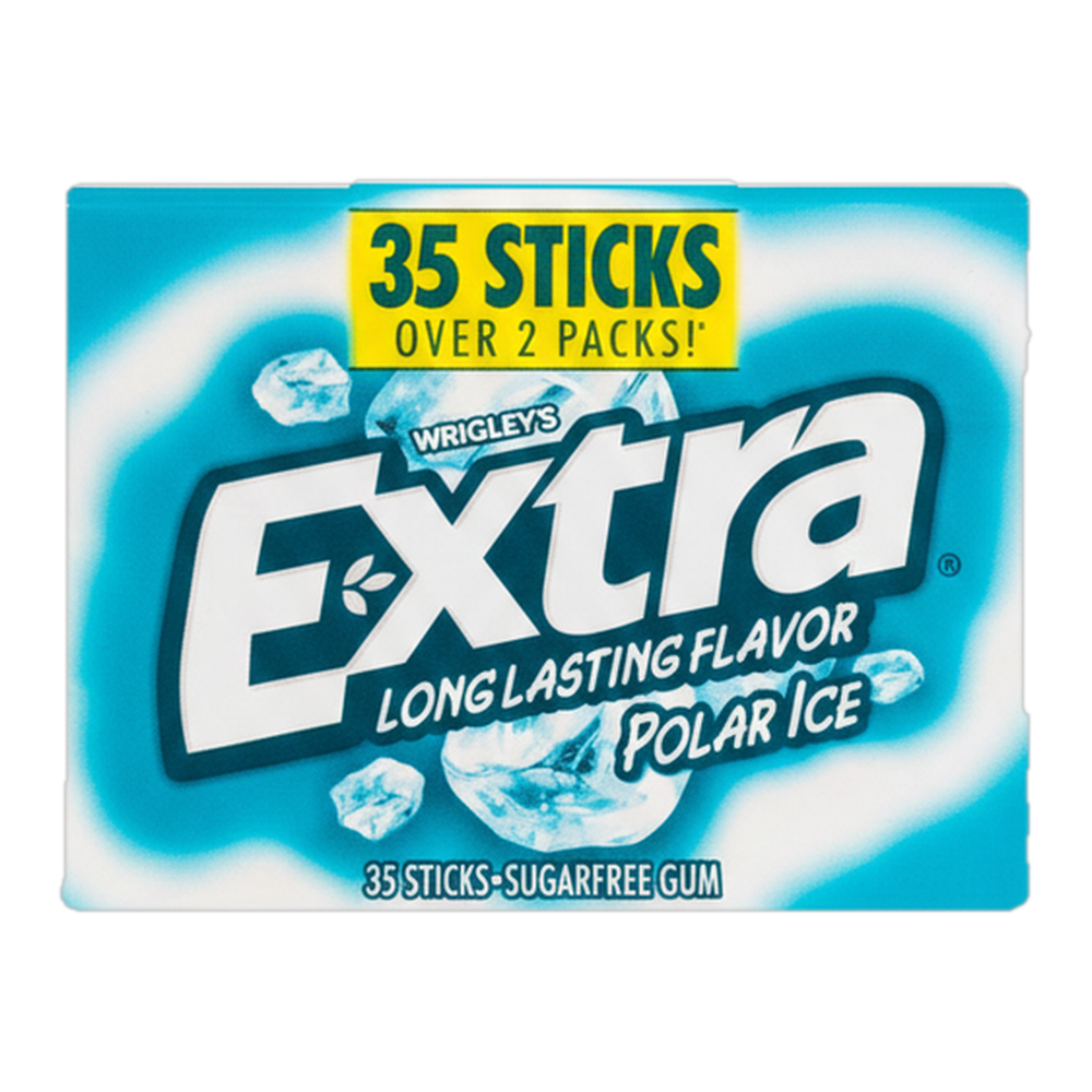 0004101300286 Chicle sin azúcar - polar ice (Extra) 35 ud. - MercoCaribe