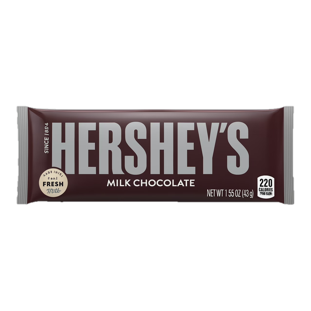 0004101310036 Chocolate con leche - milk chocolate (Hershey'S) 1.55 oz 43 g - MercoCaribe