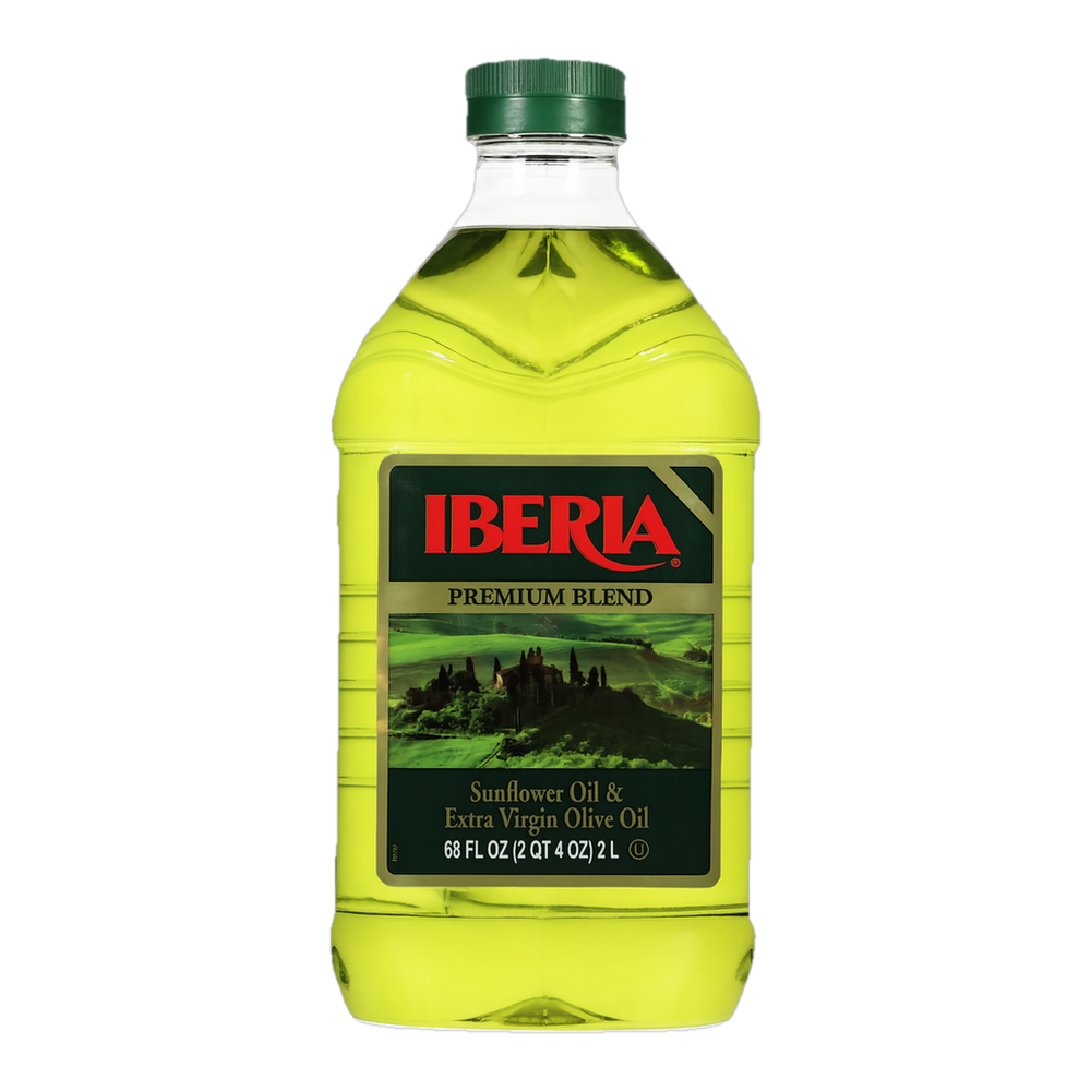 0004101500019 Aceite girasol y aceite oliva extra virgen - sunflowers oil and extravirgin olive oil (Iberia) 68 oz 2 l - MercoCaribe