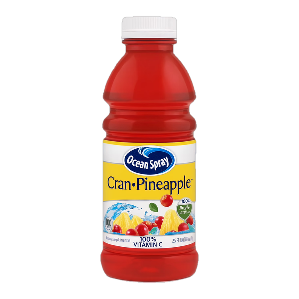 0004131600045 Jugo de arándano y piña (Ocean Spray) cran x pineapple 10 oz 295 ml - MercoCaribe