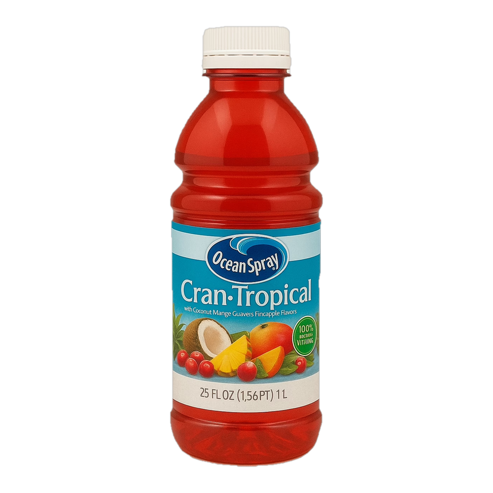 0004131600046 Jugo de arándano y frutas tropicales (Ocean Spray) cran x tropical 10 oz 295 ml - MercoCaribe