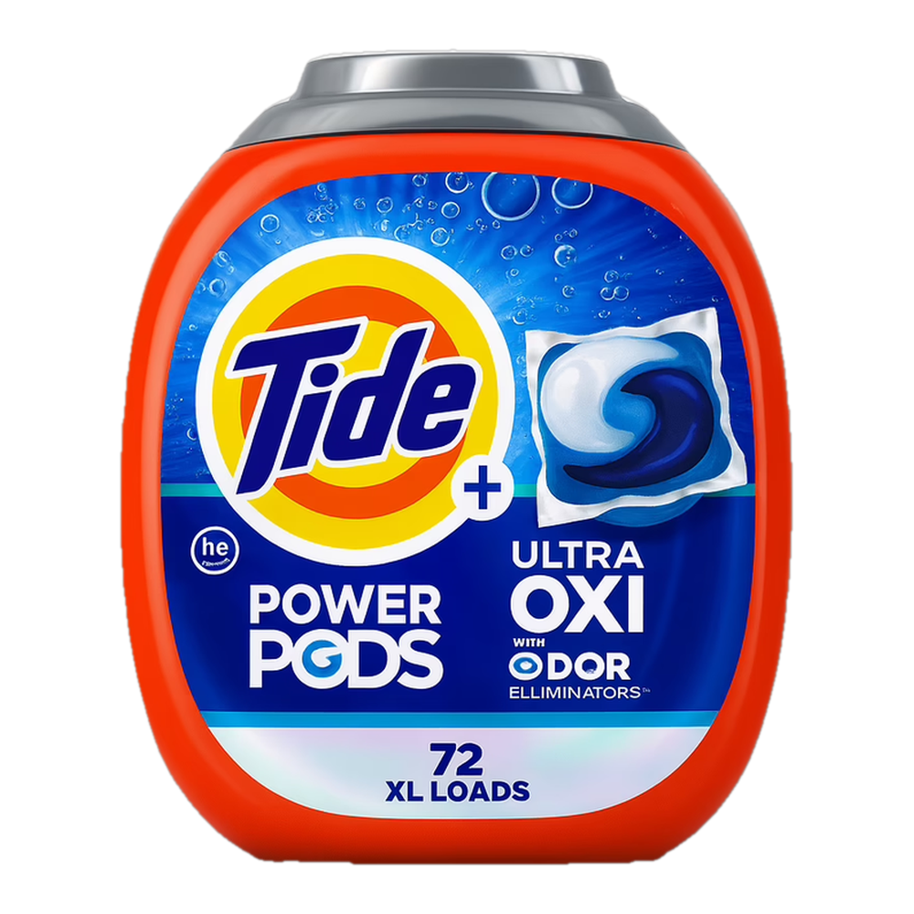 0004151000025 Detergente en cápsulas ultra oxi odor eliminator power pods (Tide) 72 ud. 3.3 kg 116 oz - MercoCaribe