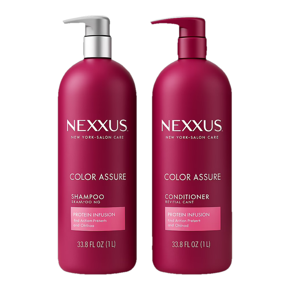 0004161000032 Champú + acondicionador color assure (Nexxus) 2 ud. x 32 oz 946 ml - MercoCaribe