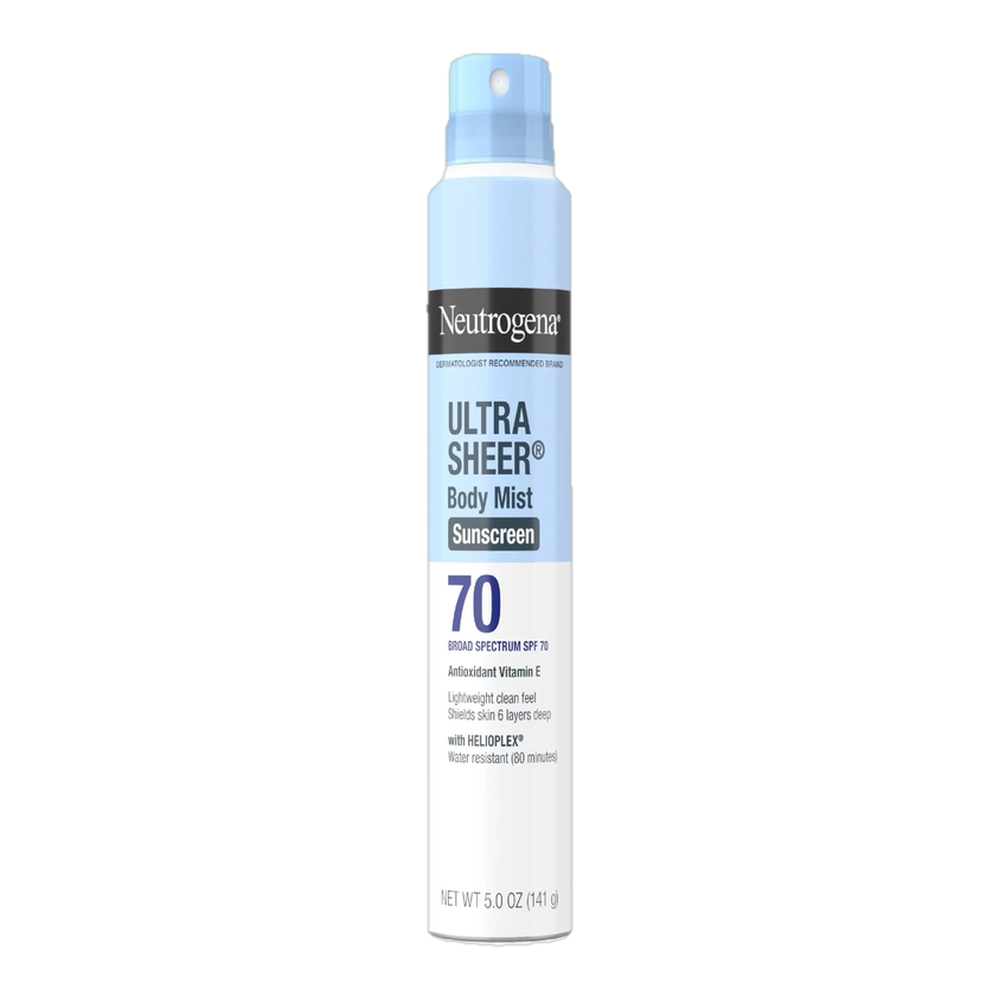 0004161100071 Protector solar - ultra sheer / body mist - sunscreen spf70 (Neutrogena) 5 oz 141 g - MercoCaribe