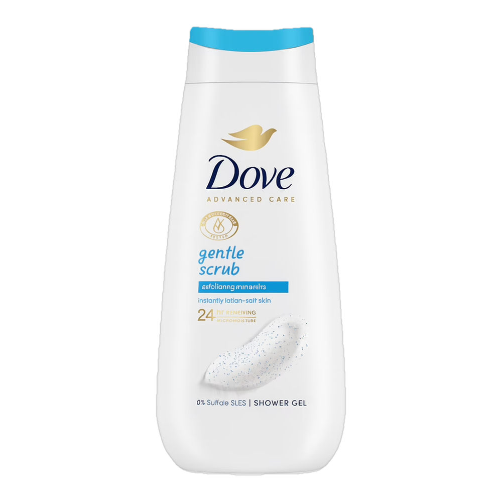 0004161100082 Gel de baño exfoliante - gentle exfoliate - sea minerals (Dove) 23 oz - MercoCaribe