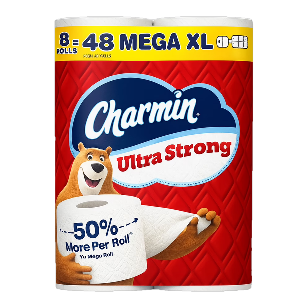 0004161100106 Papel higiénico ultra fuerte - ultra strong (Charmin) 8 ud. - MercoCaribe