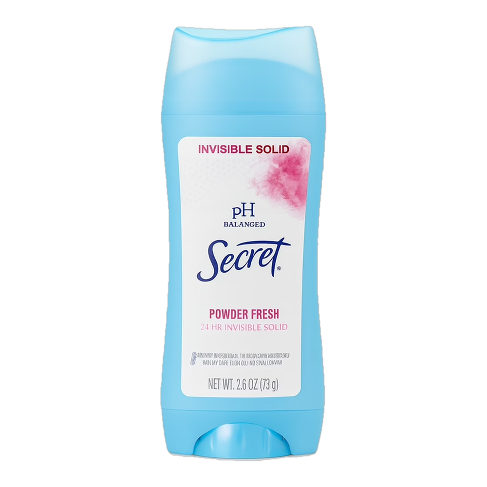 0004161300012 Desodorante powder fresh 24 h invisible solid (Secret) 2.6 oz 73 g - MercoCaribe