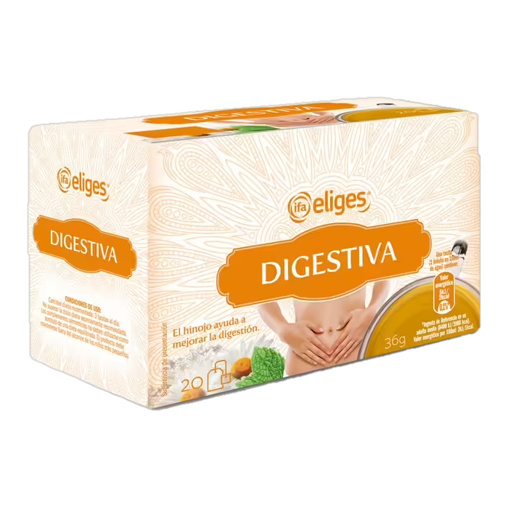 1010100017 Infusión digestivo (Ifa Eliges) paquete de 20 bolsitas - MercoCaribe