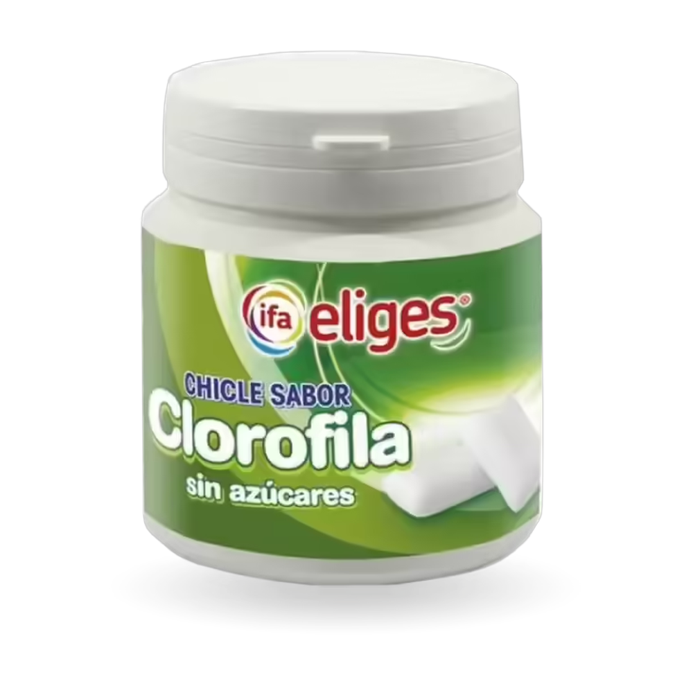 1013120001 Chicle clorofila sin azúcar (Ifa Eliges) bote de 100 g - MercoCaribe
