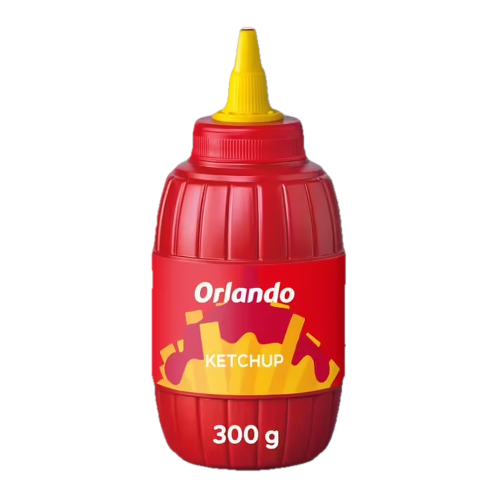 1016000018 Kétchup (Orlando) bote 300 g - MercoCaribe