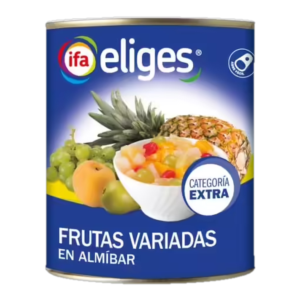 1021110023 Cóctel de frutas en almíbar (Ifa Eliges) lata 480 g - MercoCaribe