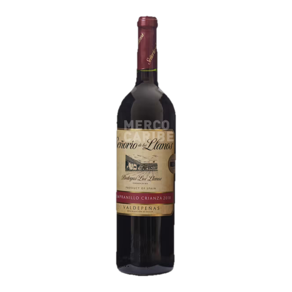 1311100020 Vino tinto (Señorío De Los Llanos) botella 75 cl - MercoCaribe