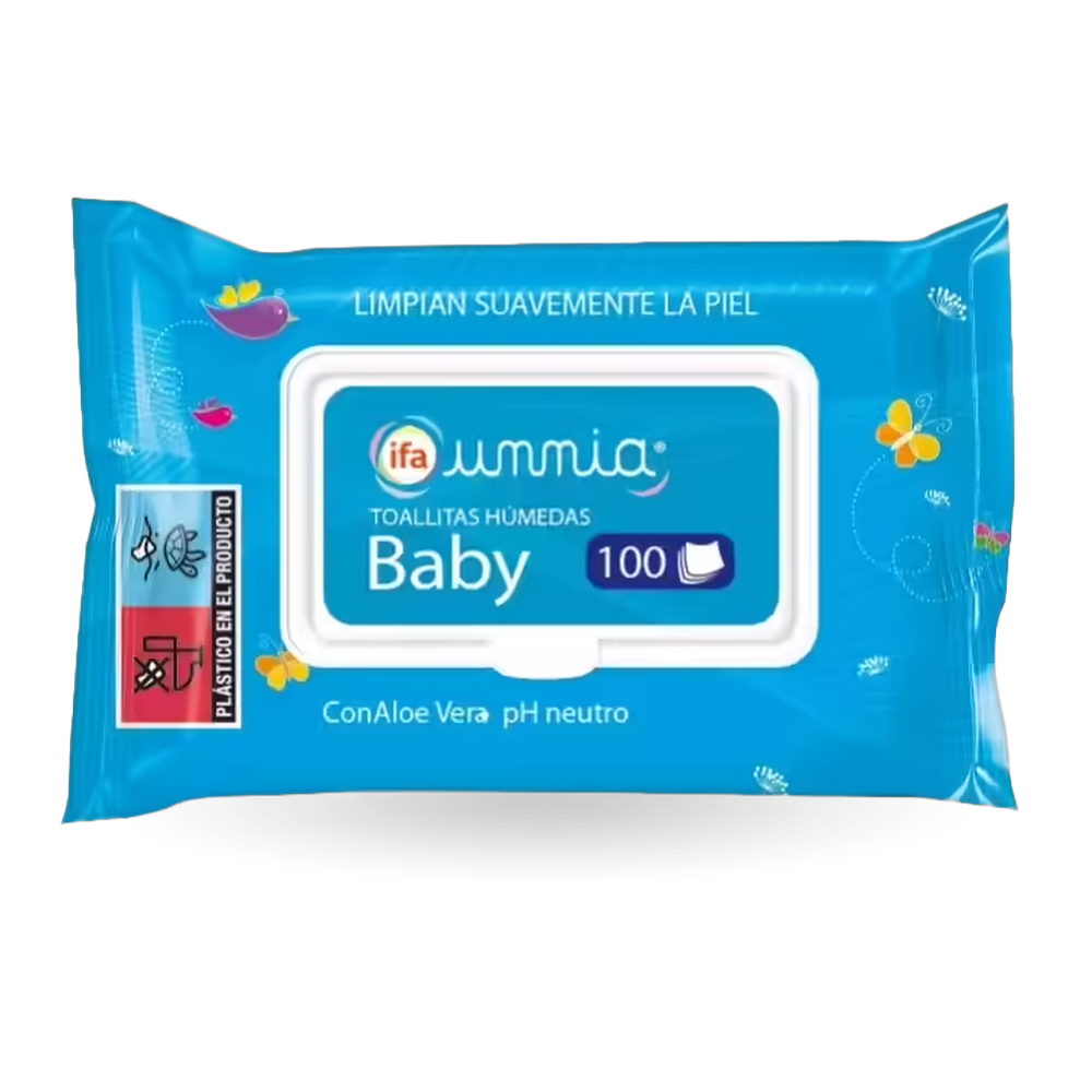 1411110001 Toallitas húmedas baby (Ifa Unnia) paquete de 100 ud. - MercoCaribe