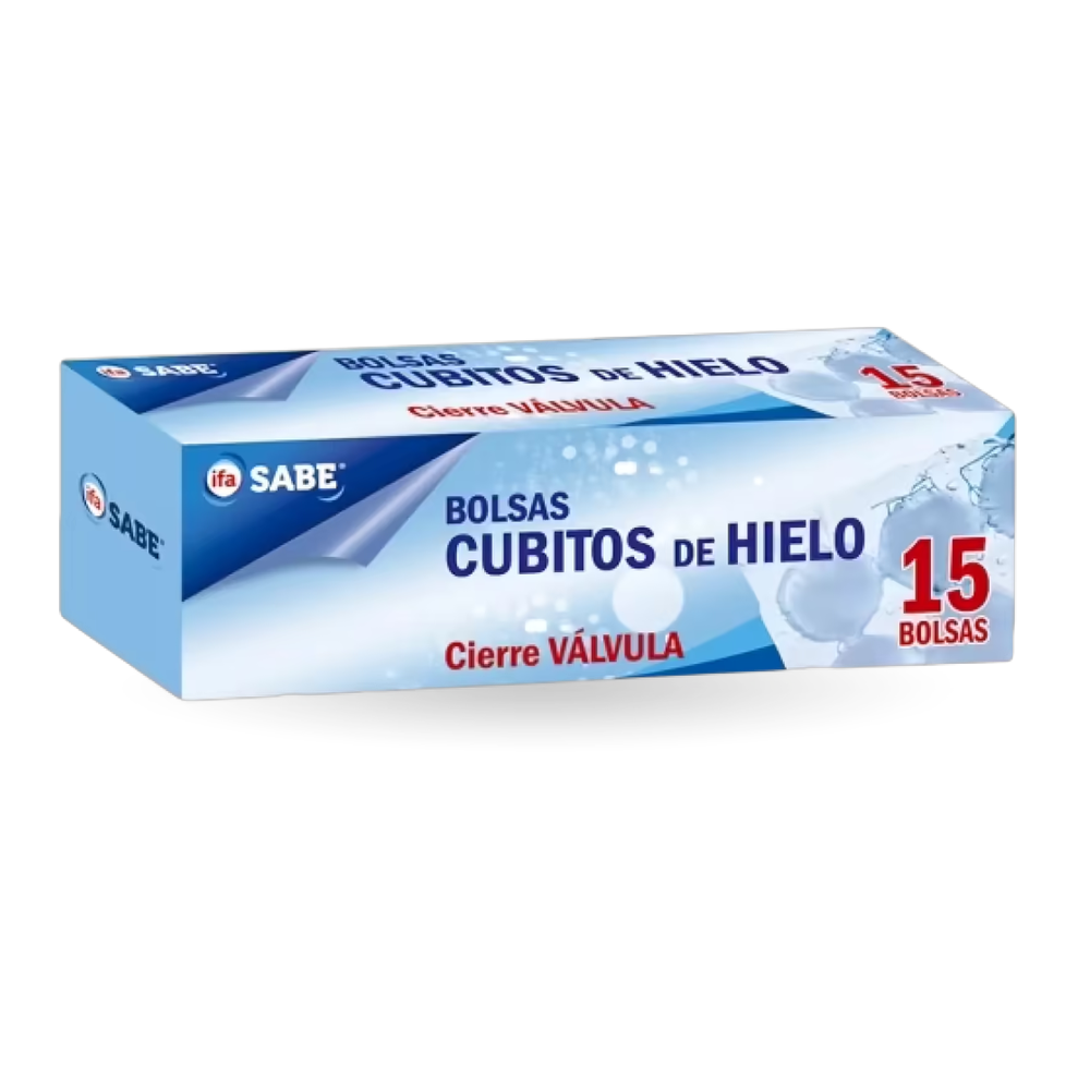 1514000015 Bolsas para cubitos de hielo con cierre (Ifa Sabe) 15 ud. - MercoCaribe
