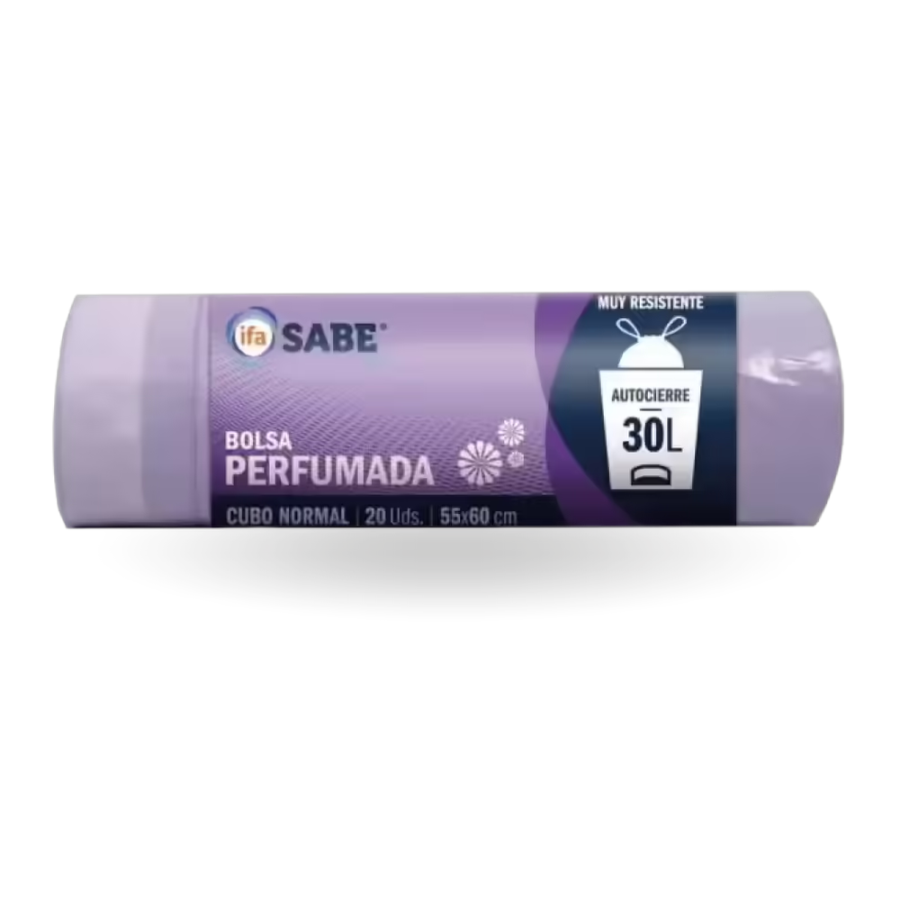 1514100005 Bolsa para basura 30 l autoperfumada cubo normal (Ifa Sabe) 20 ud. - MercoCaribe