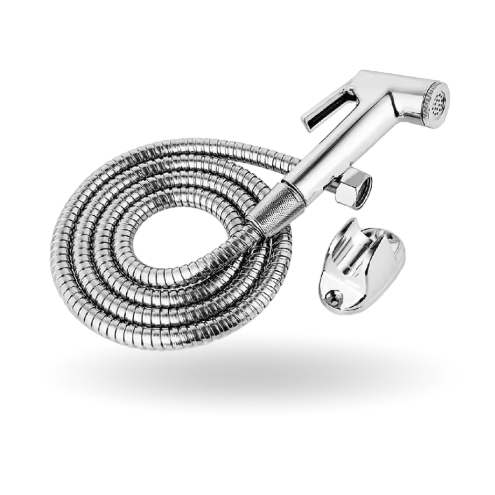 1710000016 Ducha bidet manual -sprayer- 1,2 m acero inoxidable - MercoCaribe