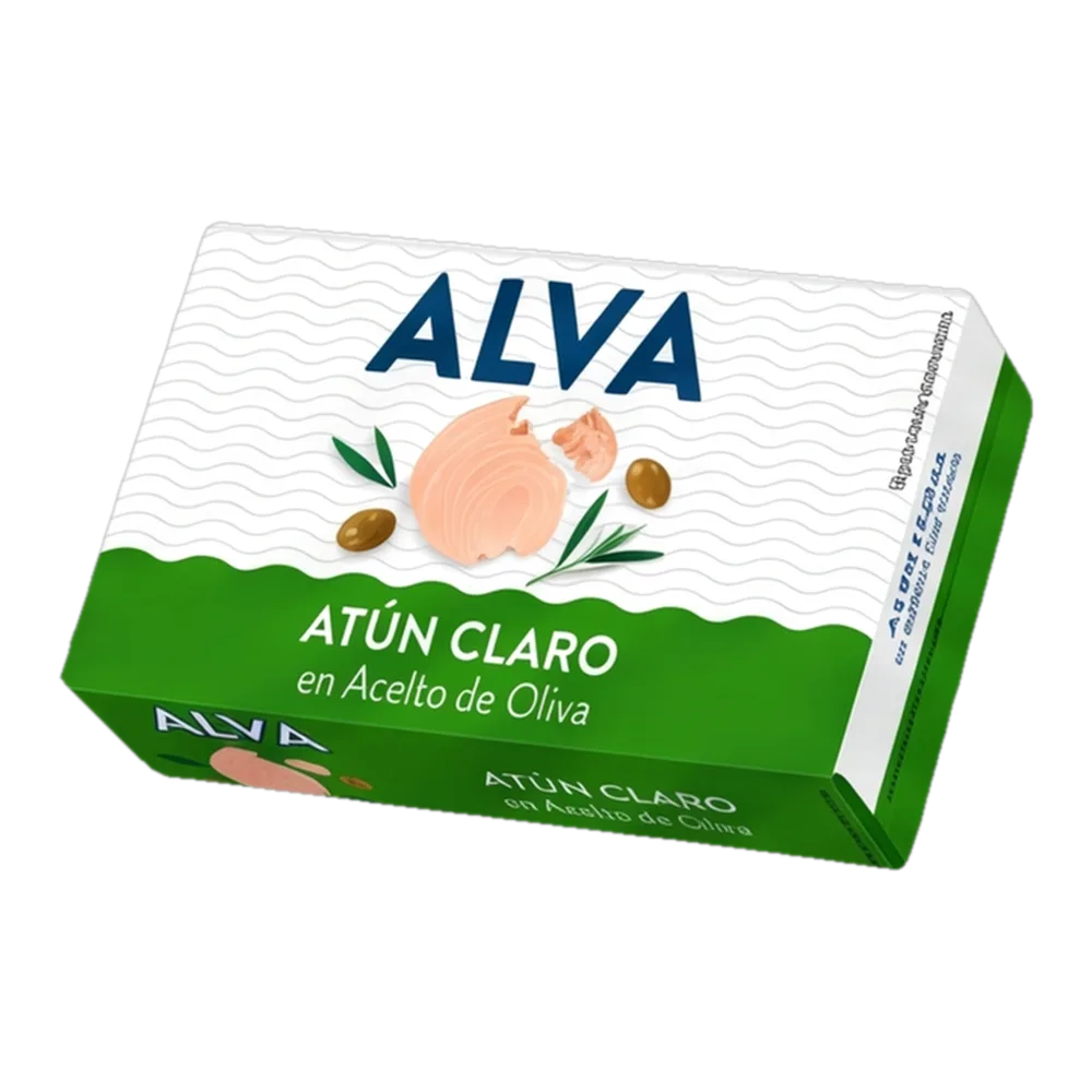 1001102100204 Atún claro en aceite de oliva (Alva) 111 g - MercoCaribe